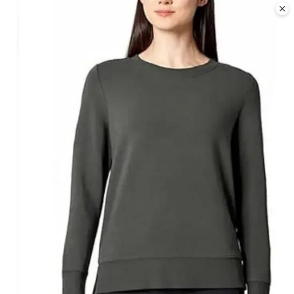 2/$30 Mondetta Super Soft Dark Army Green Sweatshirt Size Small #2202
